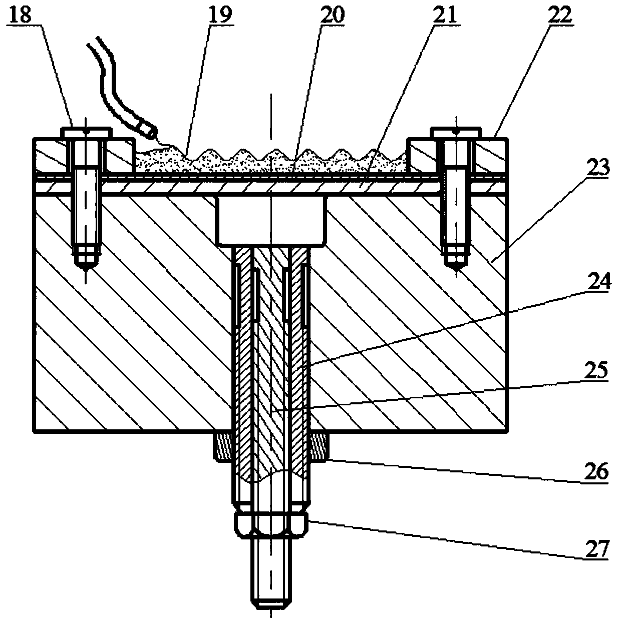 Method and device for forming stepped cylindrical member through laser impact