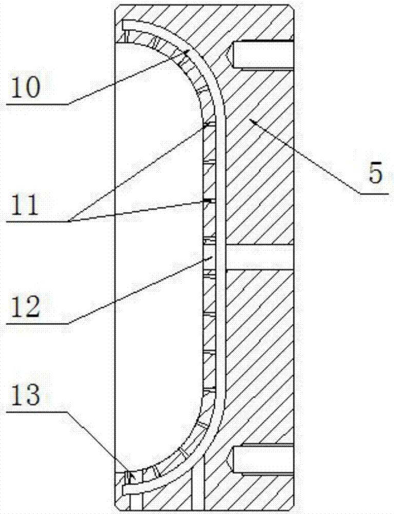 In-mold vacuum spraying device