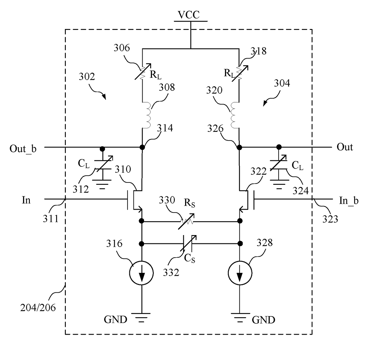 Circuit for and method of receiving an input signal