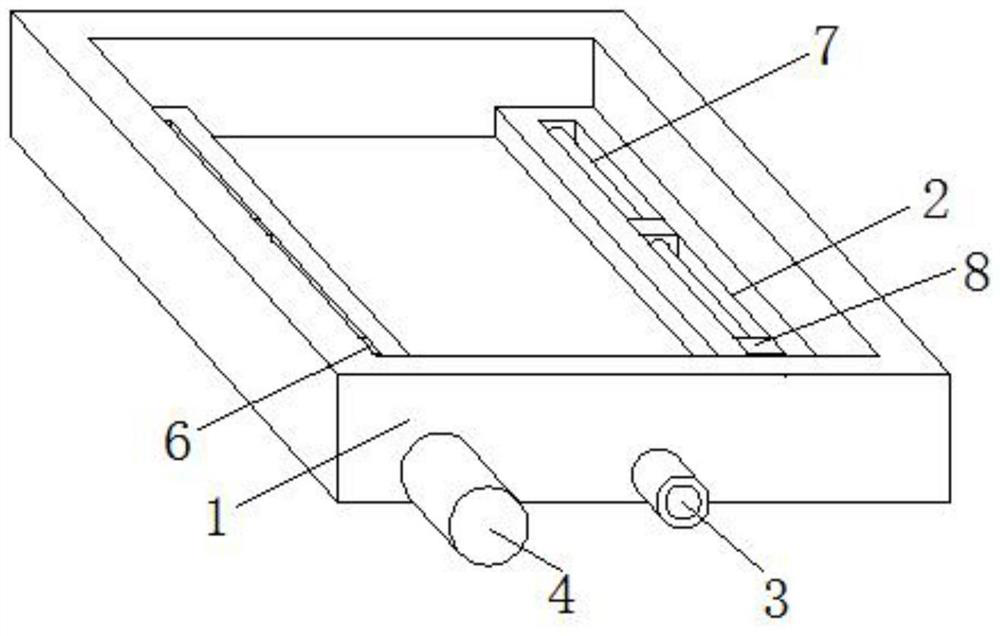 Dust removal device for aluminum alloy door and window production