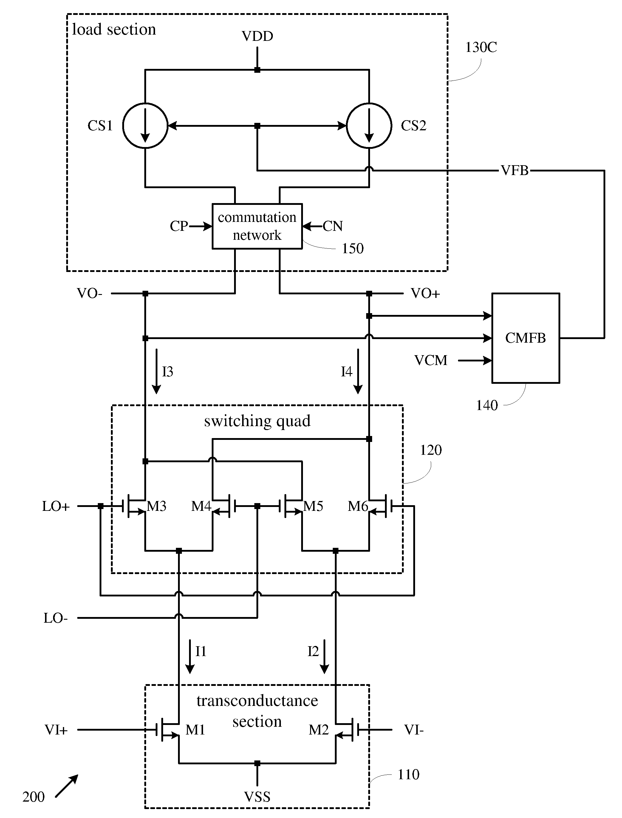 Low flicker noise active mixer and method thereof