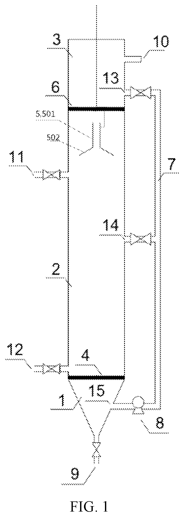 Fluidized adsorption device and fluidized adsorption method for sewage treatment