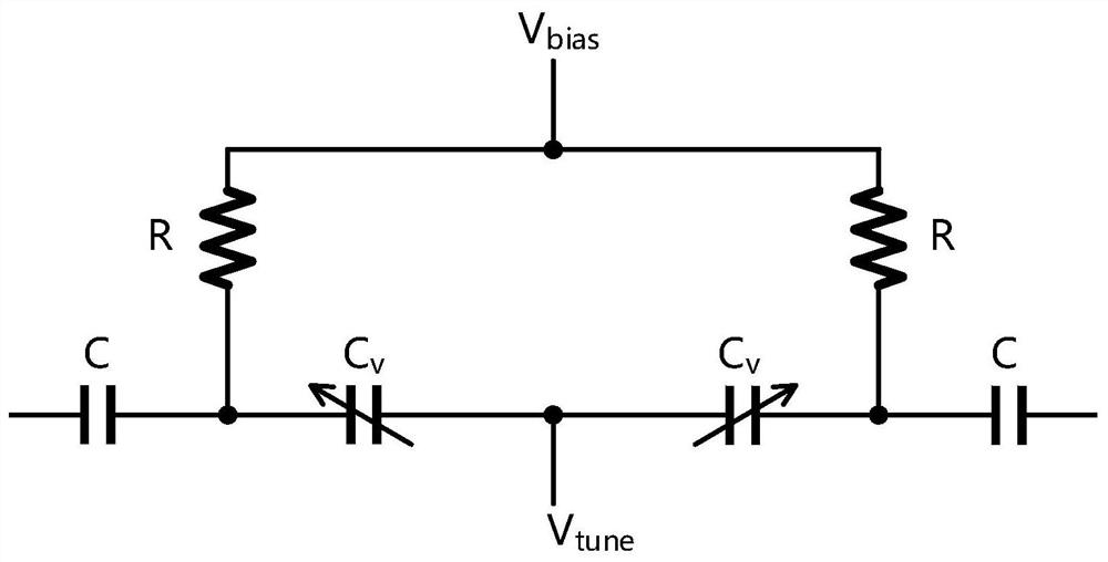 Varactor circuit with low phase noise