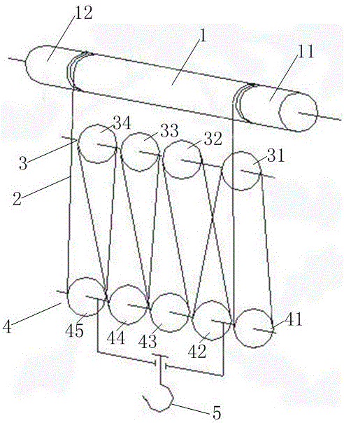 Method for replacing crane main hook steel wire rope