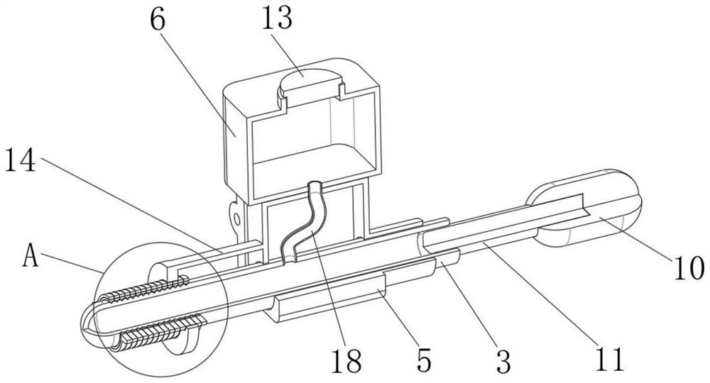 Teaching method of hand and foot surgery nail meat groove expanding device