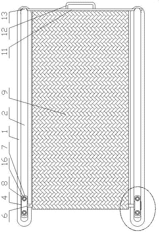 Luggage rack device applicable to vehicle and capable of preventing roof from being worn