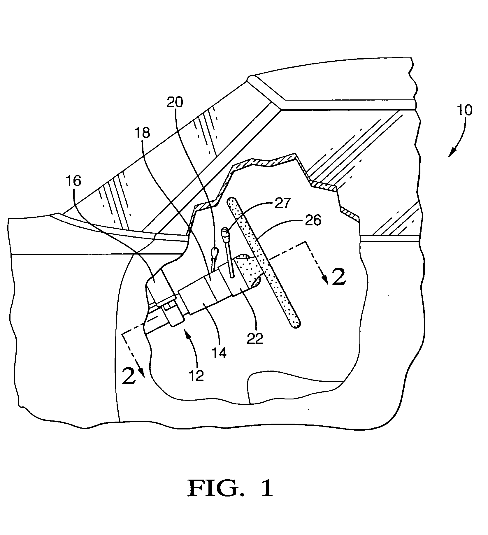 Dual taper steering column lock bolt