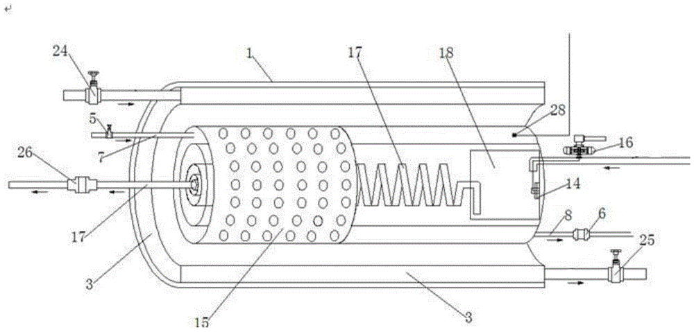 A waste heat energy recovery system coupled with a large phase-change heat storage tank