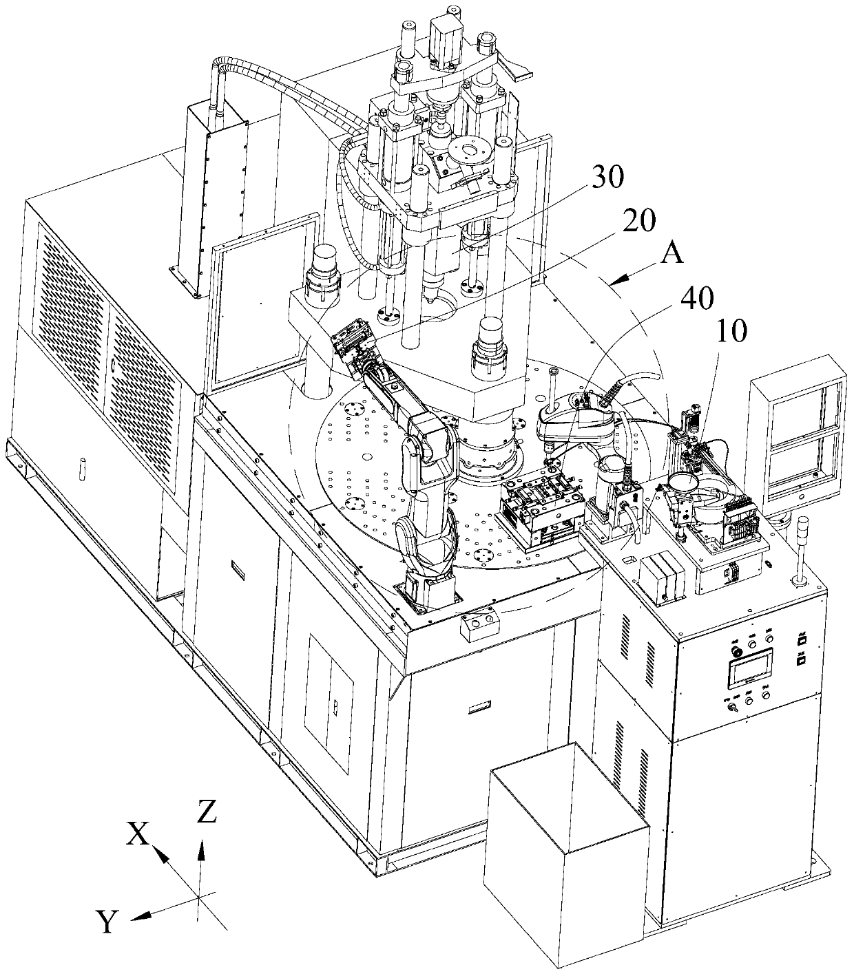 Implantation device and implantation method