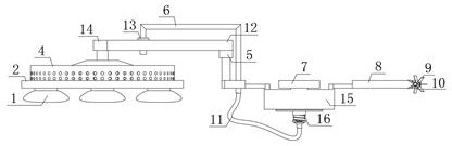 Lake surface duckweed cleaning device