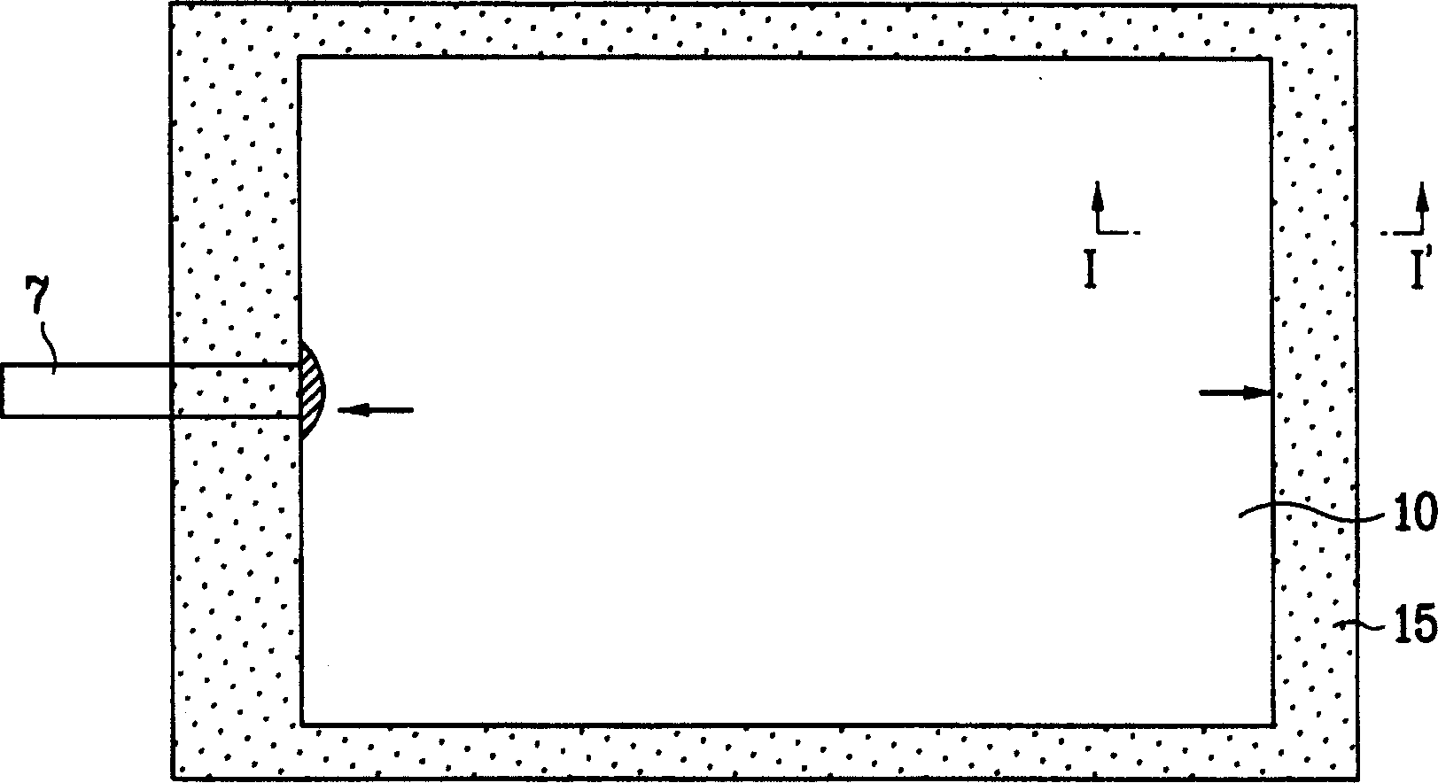 Touch panel for liquid crystal disply device