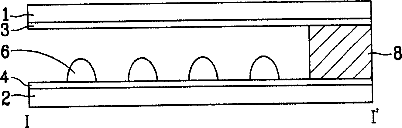 Touch panel for liquid crystal disply device