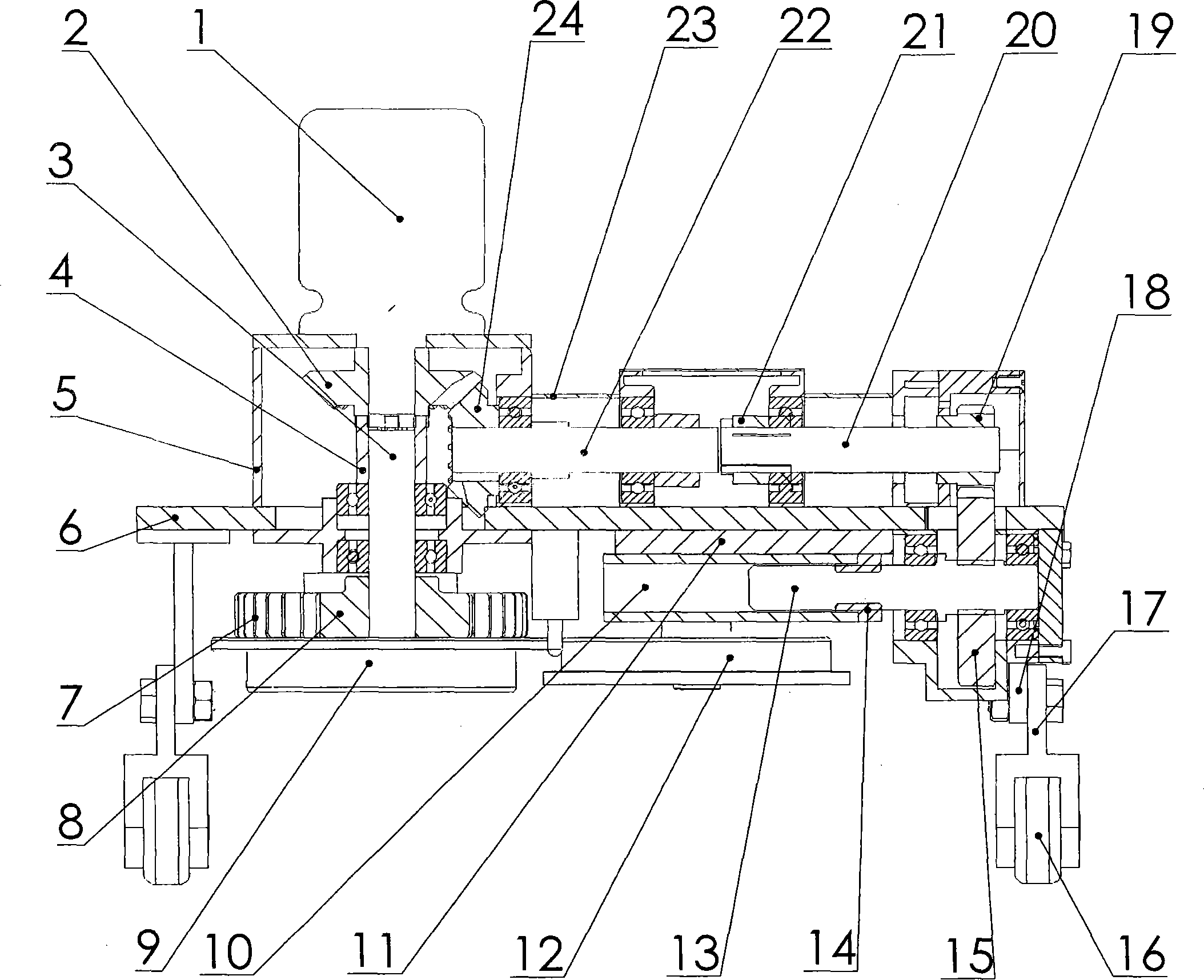 Full-automatic edge locking machine for encaustic tiles