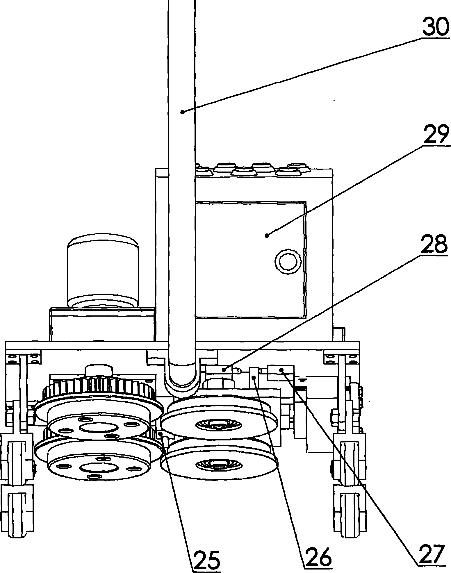 Full-automatic edge locking machine for encaustic tiles