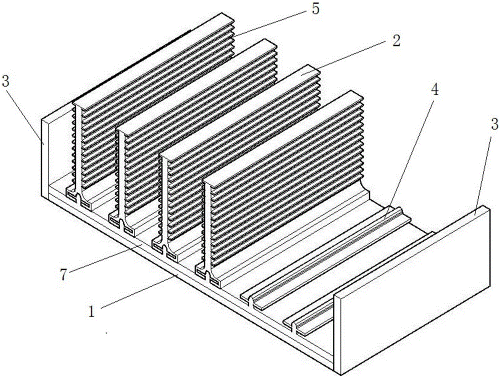 Plug-in type efficient heat conduction and heat radiation device