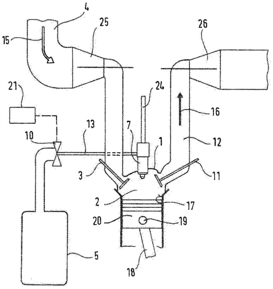 Internal combustion engines with fuel injection nozzles having an additional mechanism for introducing a combustion-promoting medium into the combustion chamber