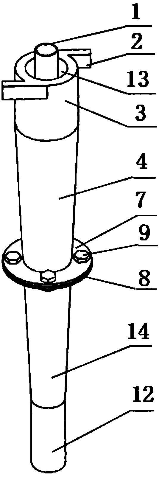 A wear-resistant solid-liquid separation cyclone