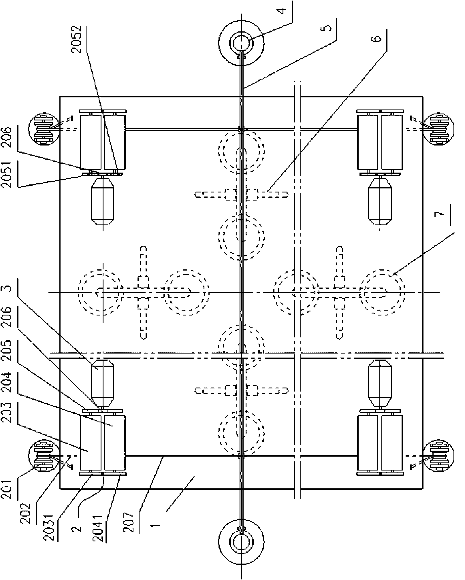 Large-scale energy-accumulating floating type wave power-generating device