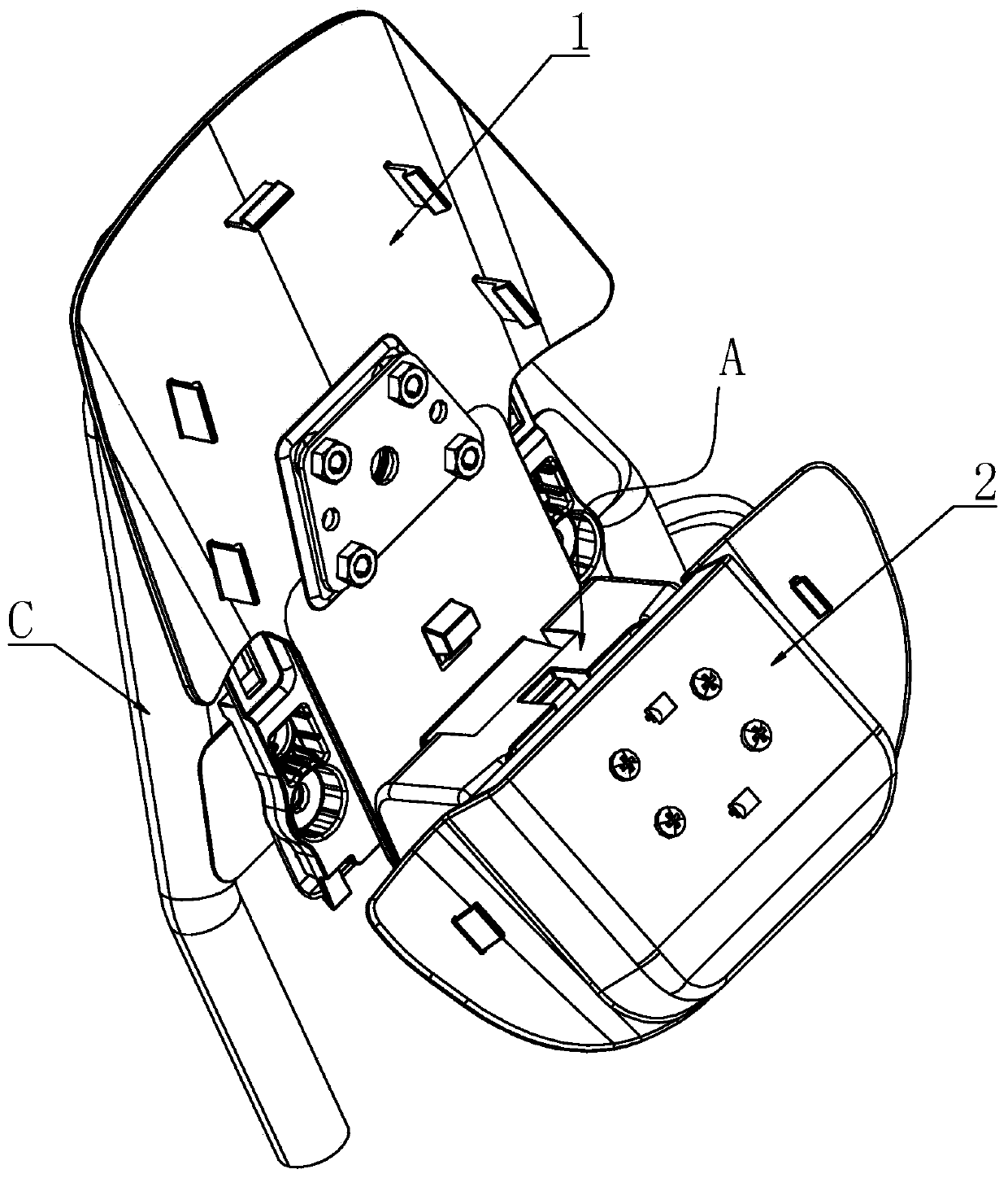 Automobile seat headrest with neck collar