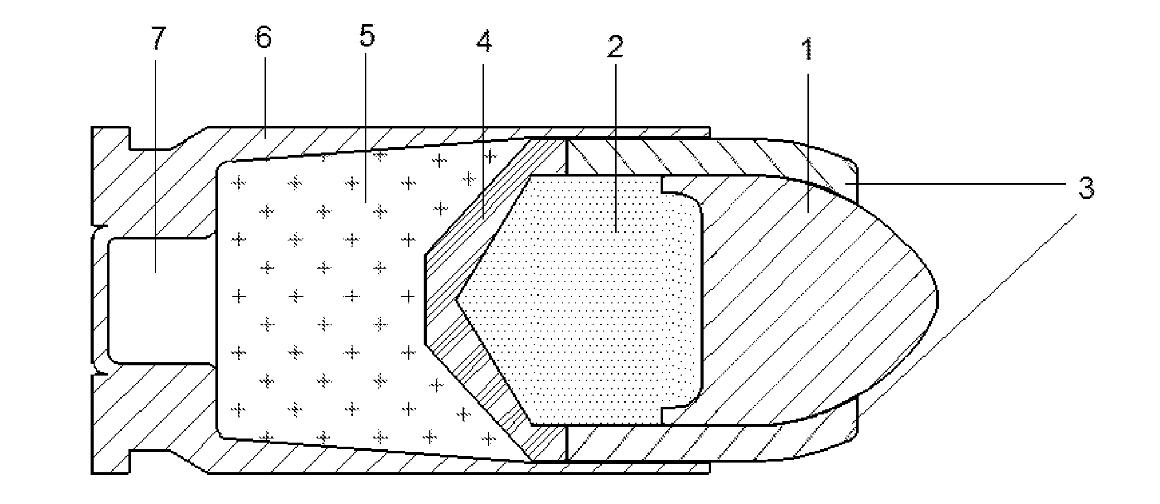 Cartridge for light-weighted projectiles