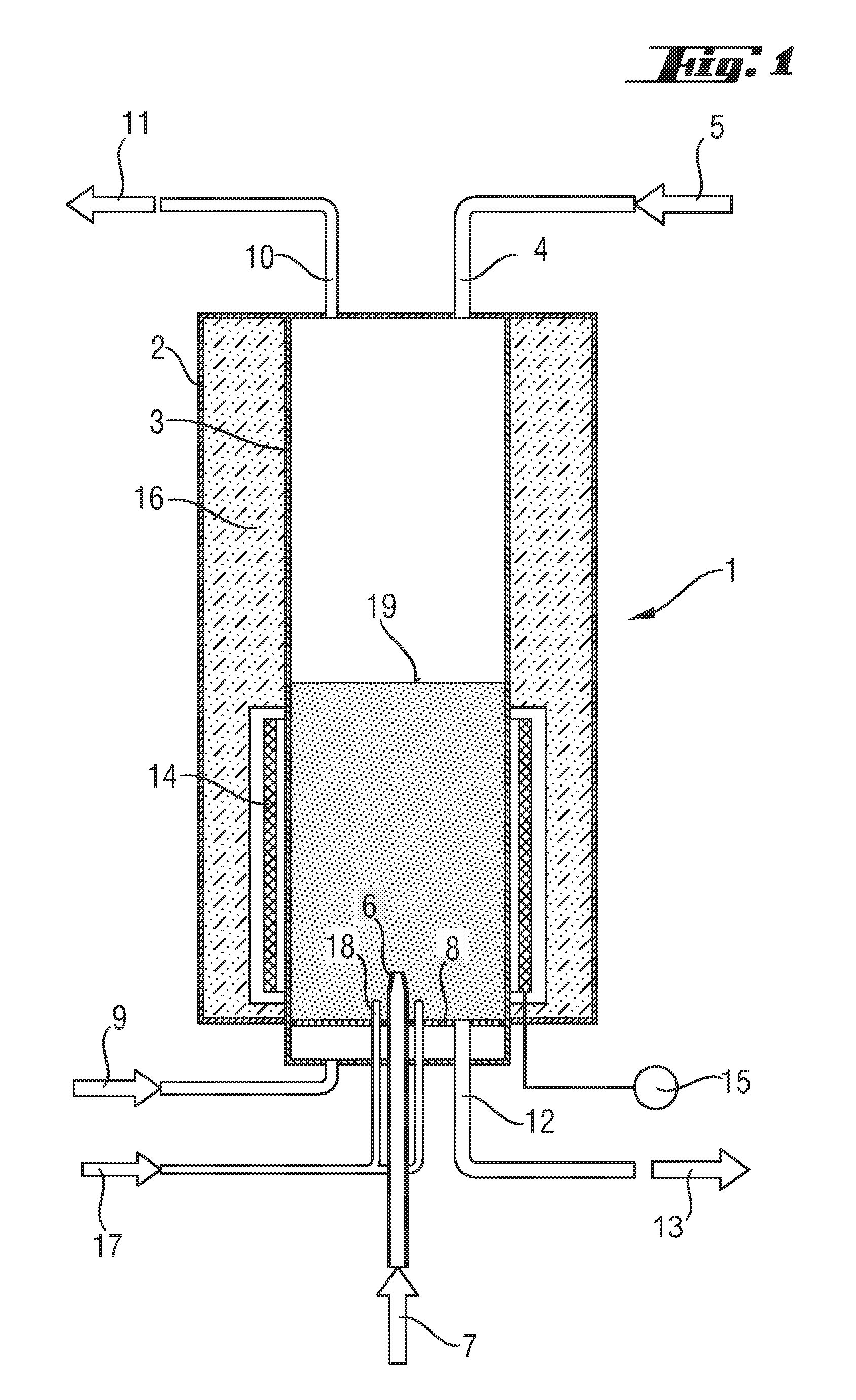 Method and device for producing granulated polycrystalline silicon in a fluidized bed reactor