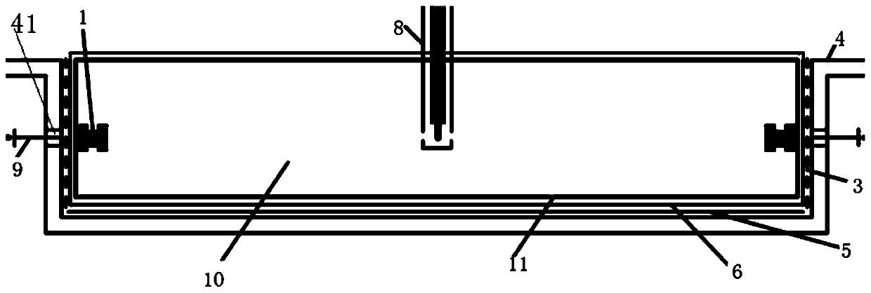 Concrete self-shrinkage deformation and thermal expansion coefficient measuring device and measuring method