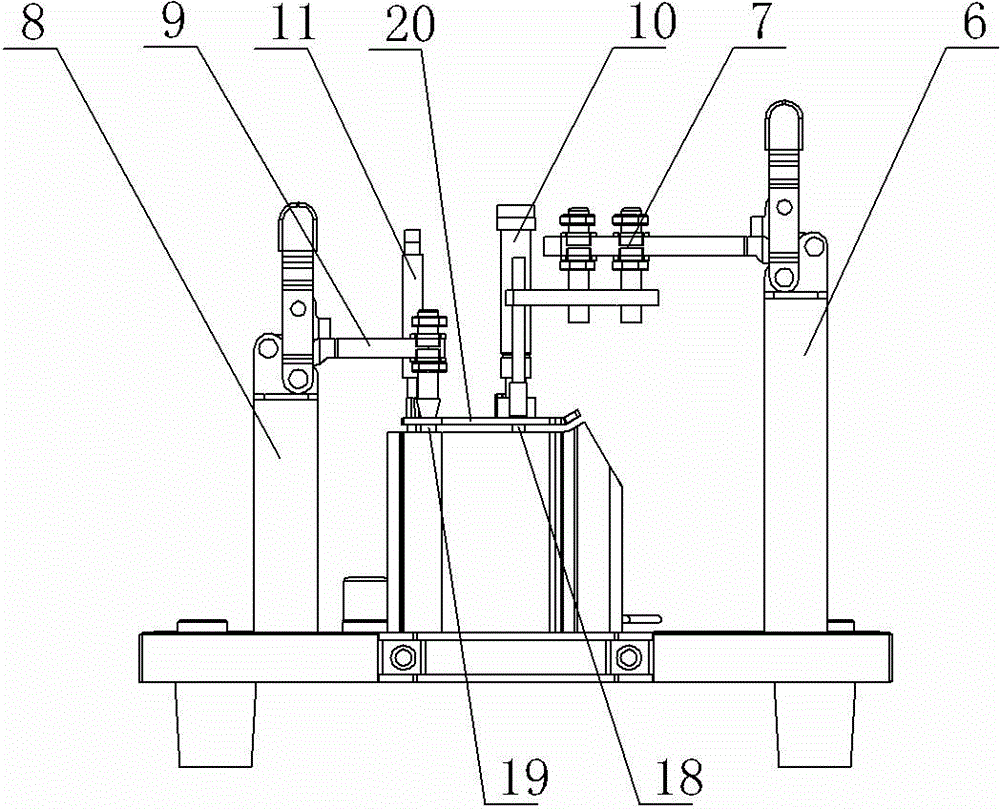 Detection tool for vehicle front control arm bracket