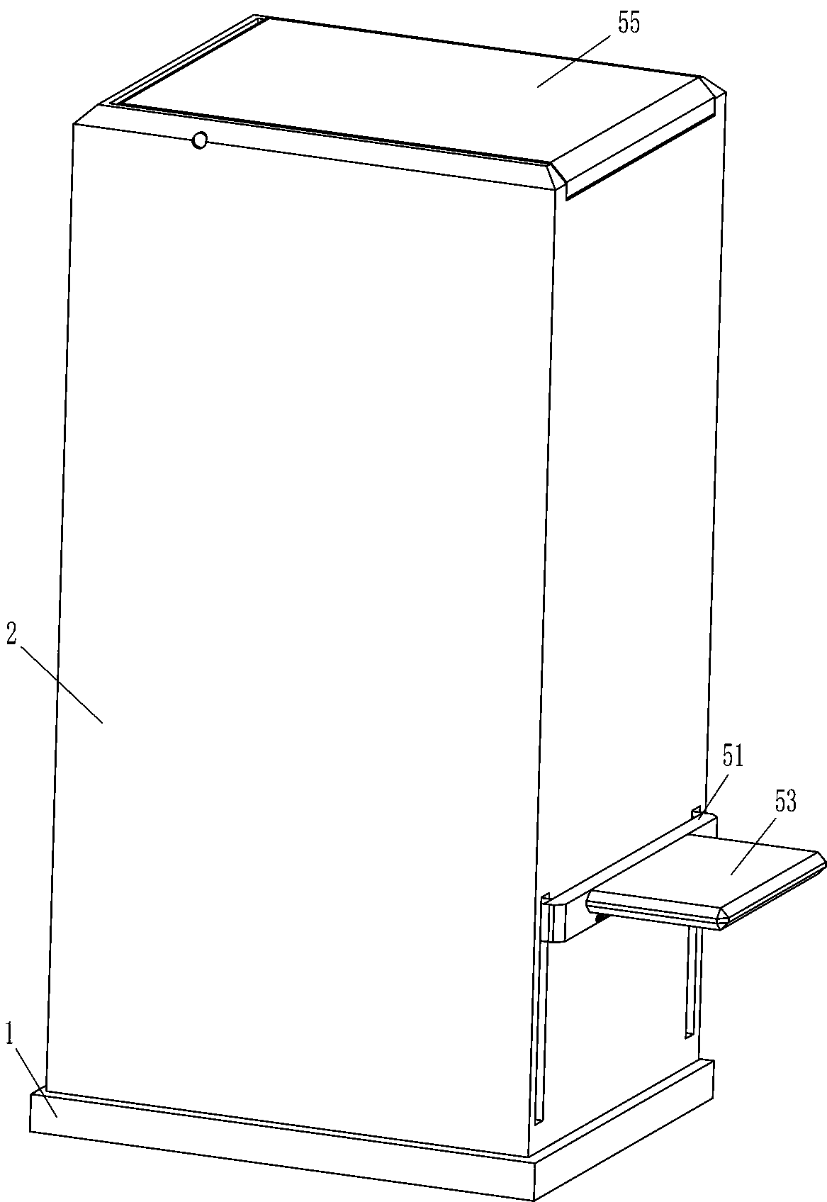 Medical garbage collection box capable of isolating infection source