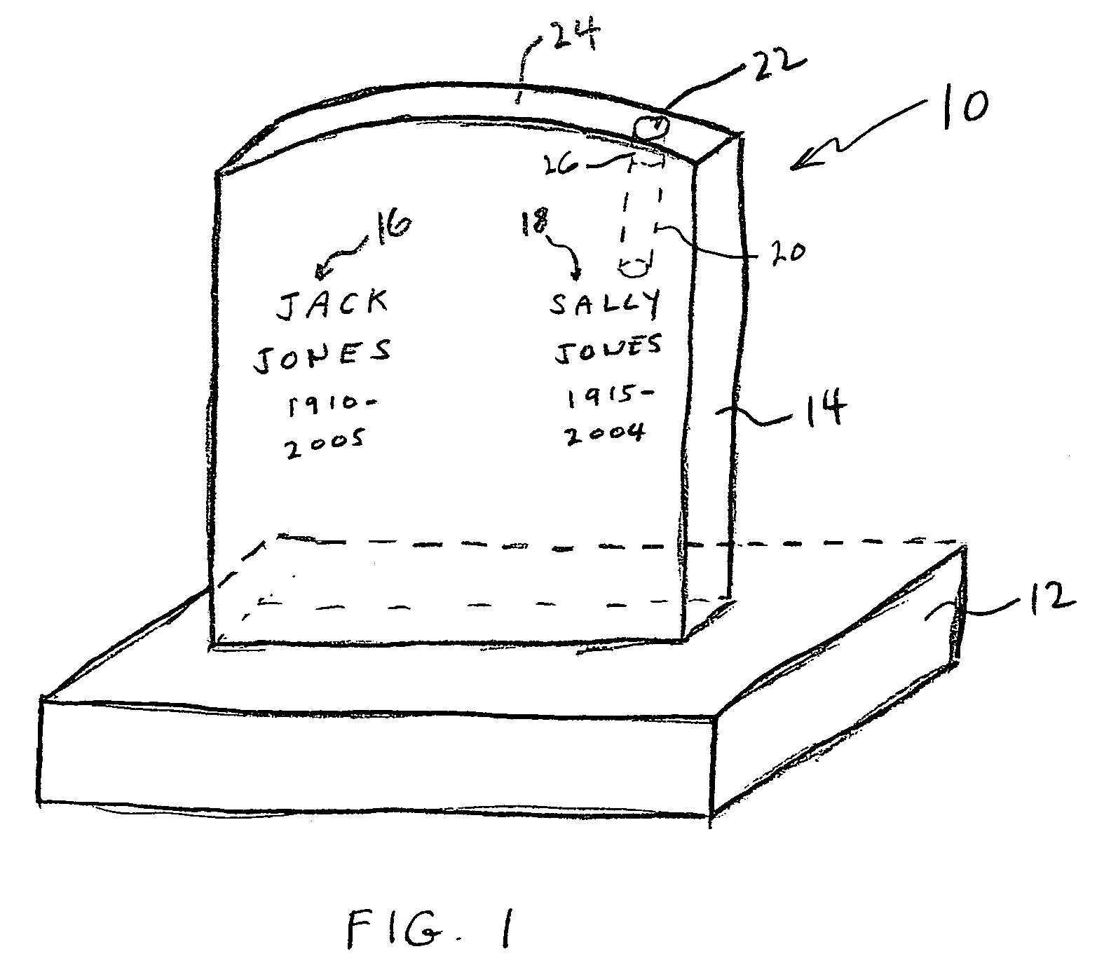 Combined headstone and columbarium