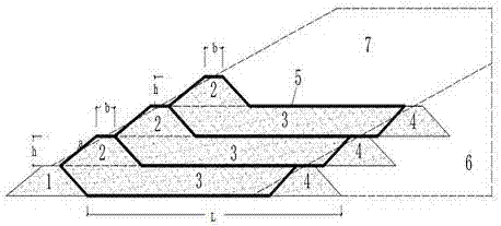 A method suitable for dry-stacking fine-grained tailings on flat land or beside mountains