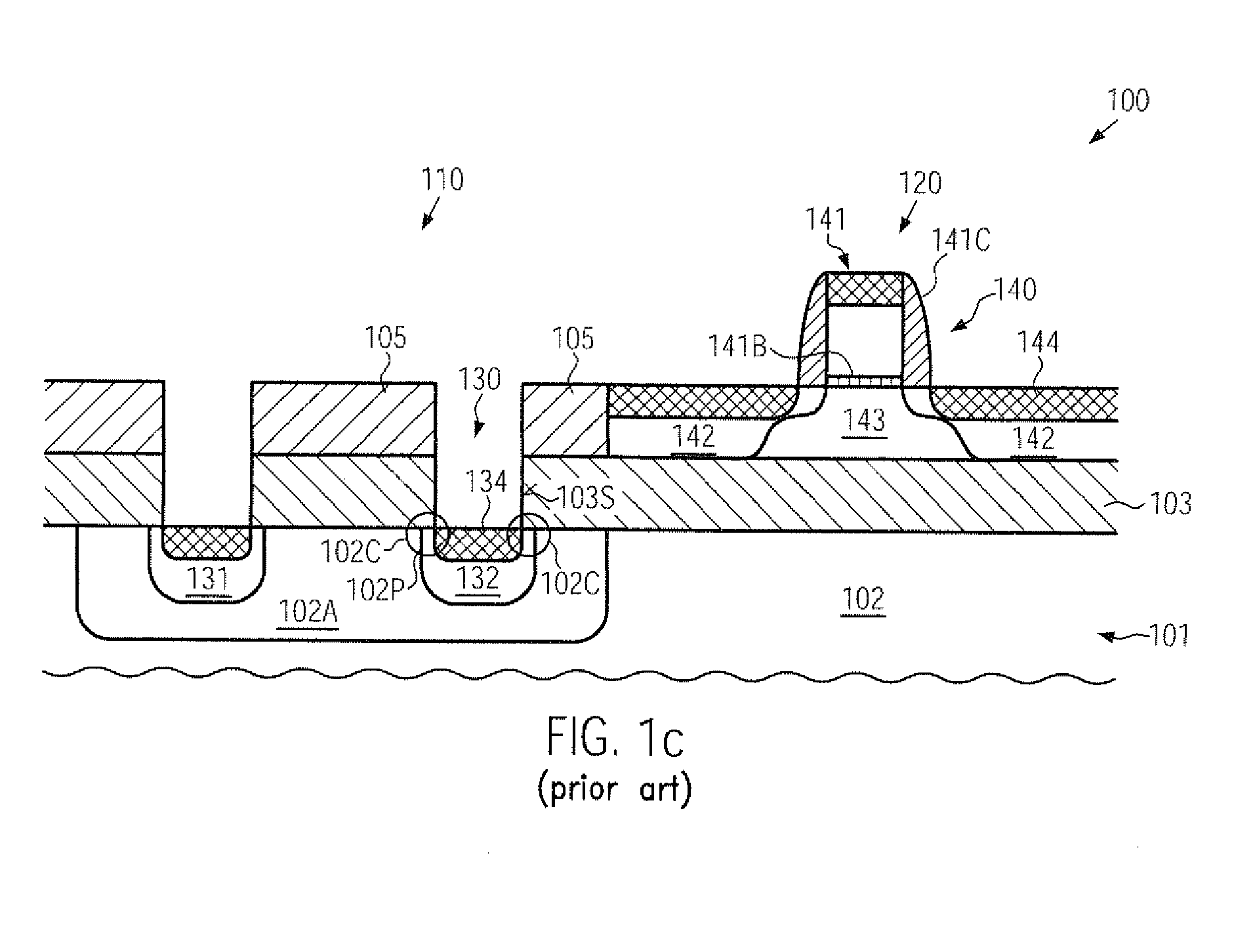 Semiconductor element formed in a crystalline substrate material and comprising an embedded in situ doped semiconductor material