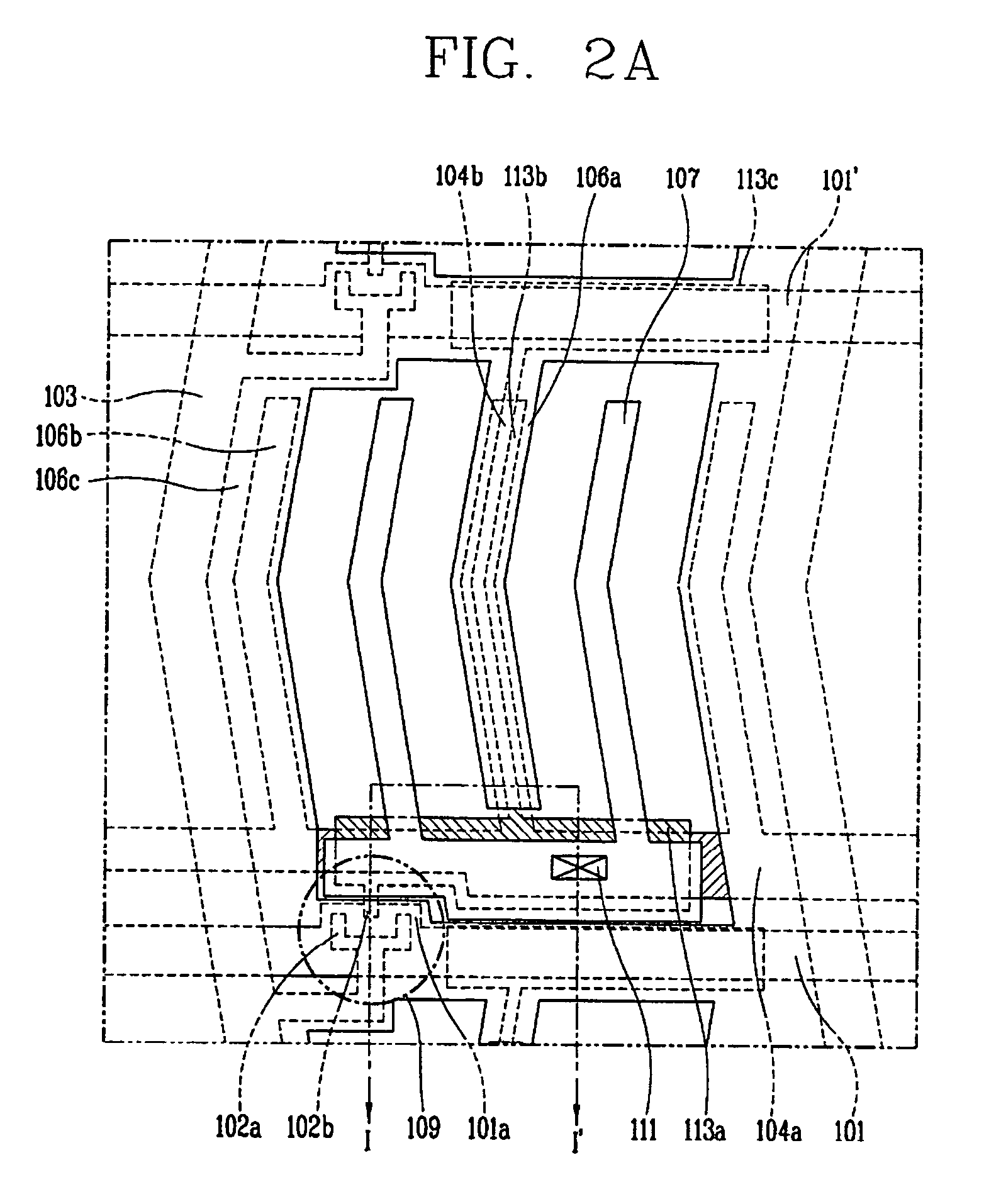 Liquid crystal display device with high aperture ratio having a metal layer and a storage electrode entirely overlapped with a common electrode