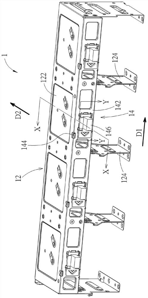 Connector fixing structure and fan fixing frame