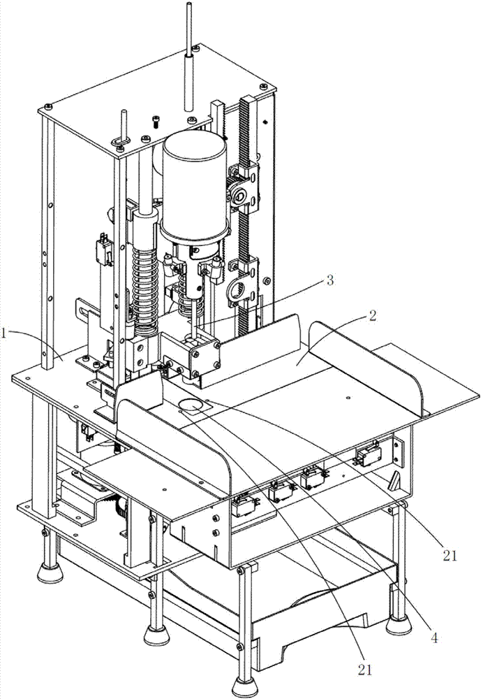 A drilling and pressing riveting binding machine with automatic sharpening function