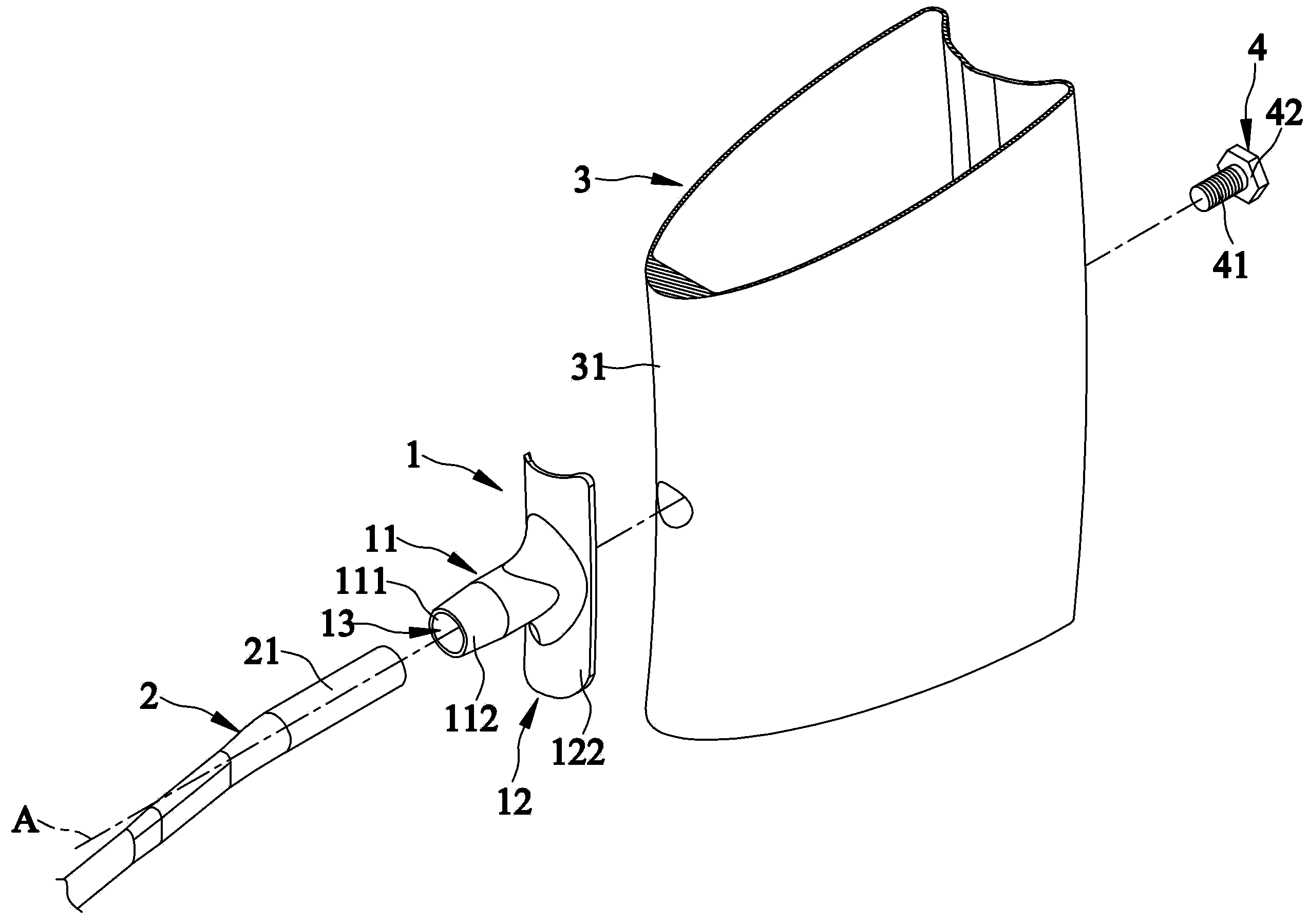 Spoke fixing member used for carbon fiber rim of bicycle