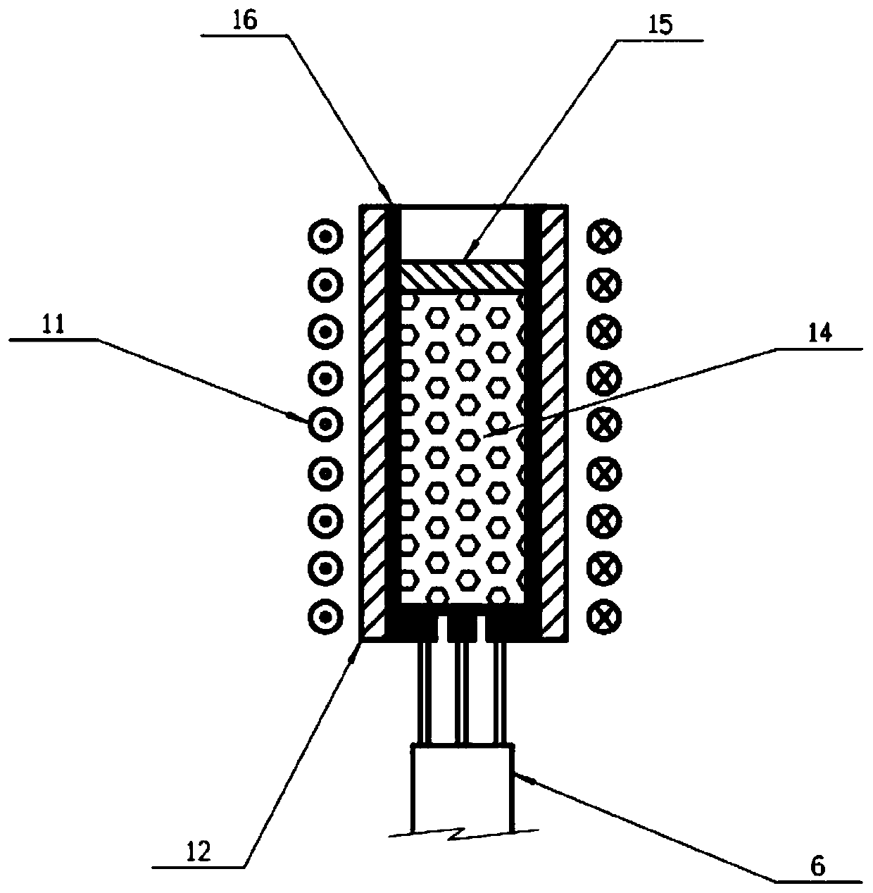 Multi-mode excitation deep supercooling directional solidification device and method