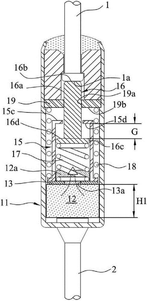 Temperature-sensitive pellet type thermal fuse