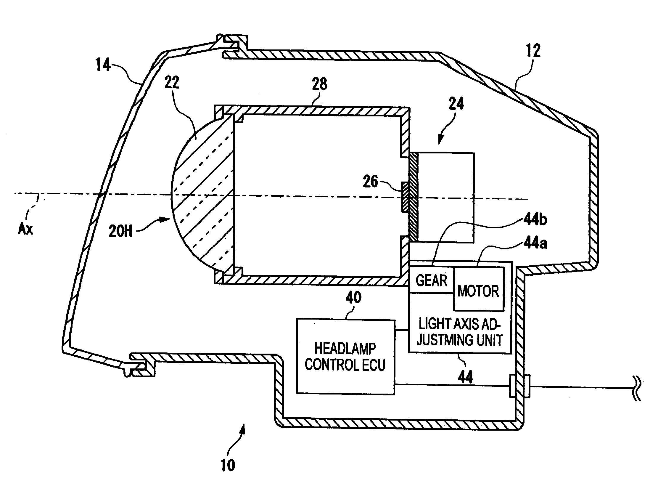 Vehicle headlamp and method of controlling the same