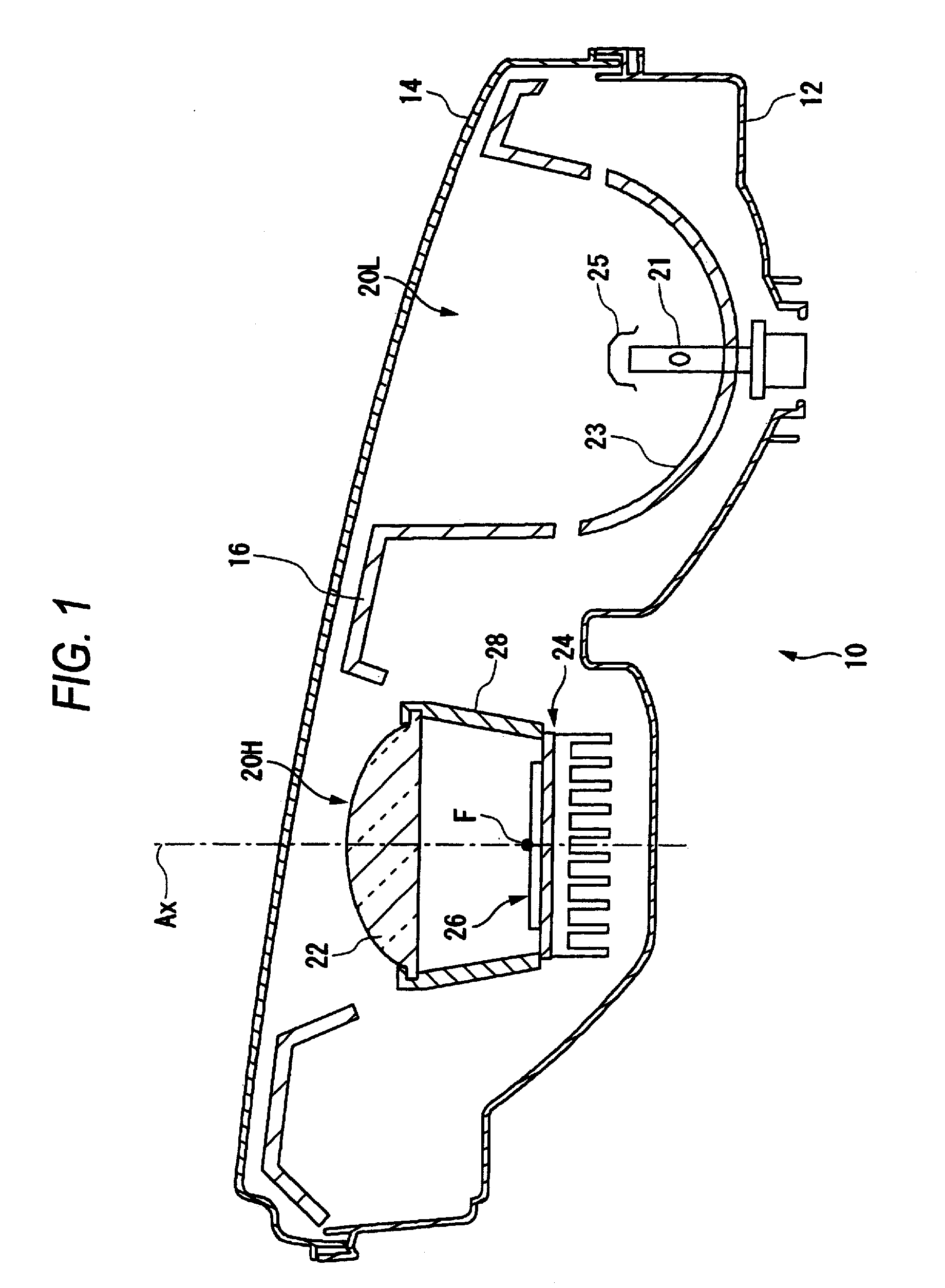 Vehicle headlamp and method of controlling the same