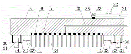 Triple dust removing device of solar photovoltaic panel