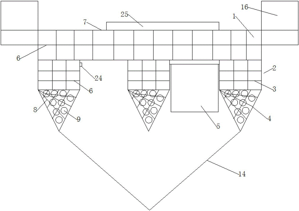 Movable type floating platform structure