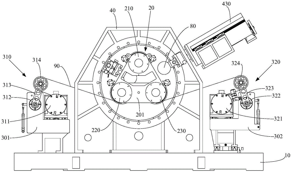 Multiwire cutting equipment and wire mesh tension control mechanism for same