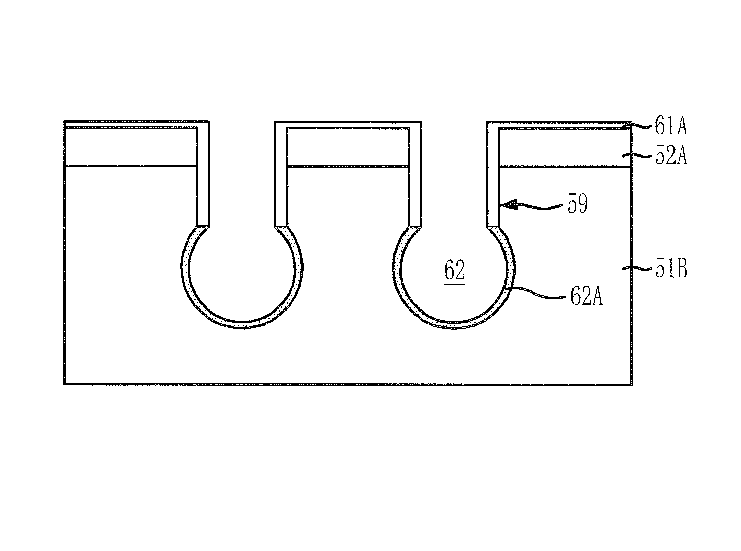 Method for fabricating bulb-shaped recess pattern