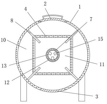 An organic fertilizer drying device and drying method for agricultural production