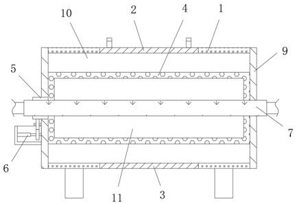 An organic fertilizer drying device and drying method for agricultural production