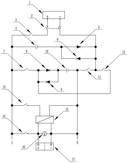 Mobile parallel charging and series power supply electric appliance detection system and control method