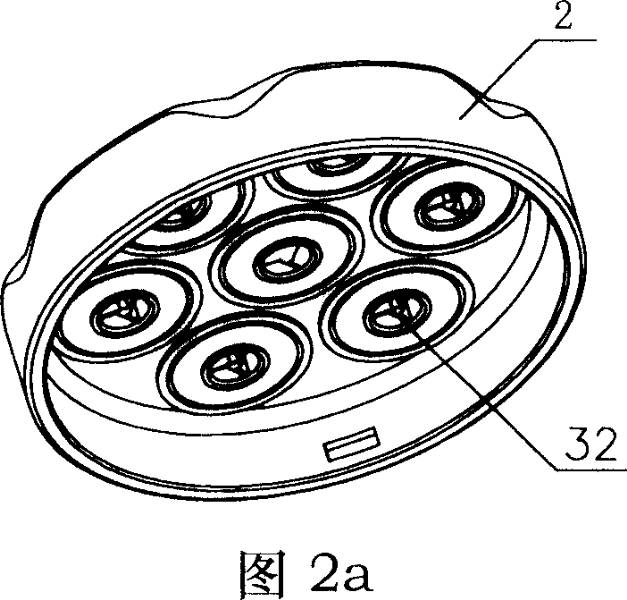 Rotating type shaver with a plurality of knife tackles