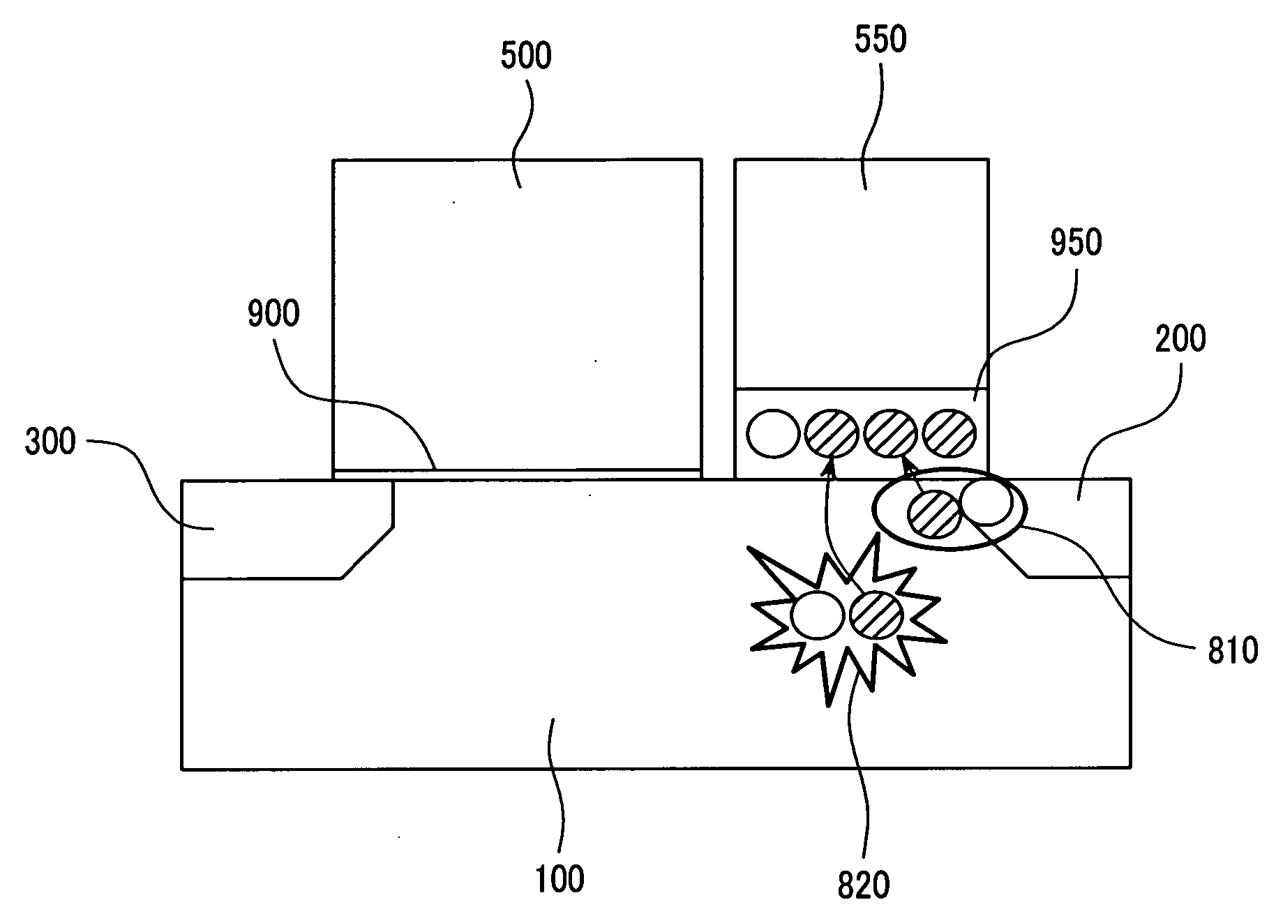 Integrated semiconductor nonvolatile storage device