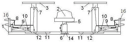 An automatic adjustment device for testing exercise balance ability of middle-aged and elderly patients