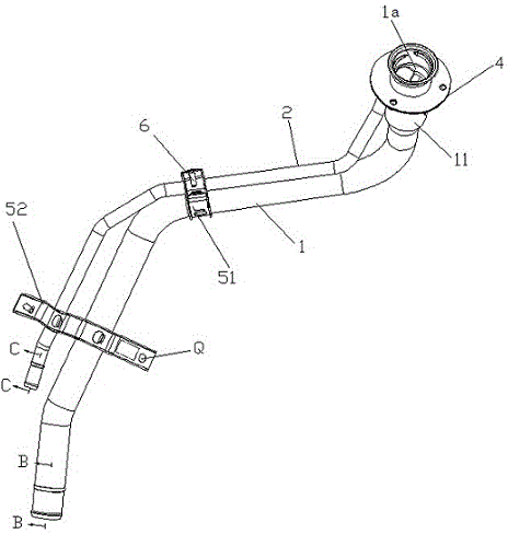 Fuel oil filling pipe assembly